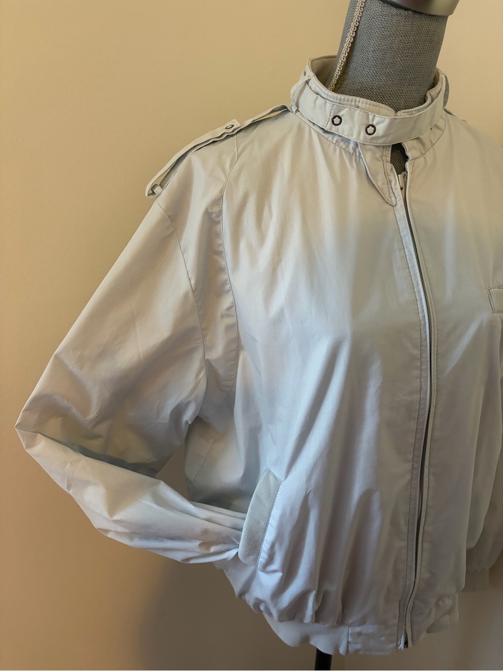 Rare 80s Vintage Marvel Productions Spider-Man Light Blue Gray Bomber Jacket - Picture 4 of 9